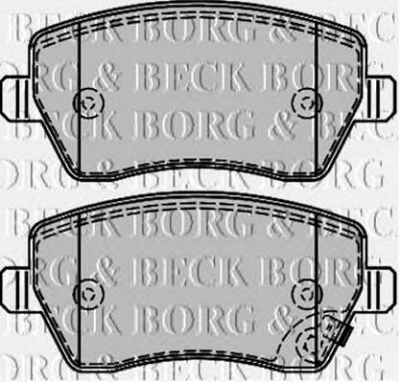 BORG & BECK bbp2166 -  Комплект тормозных колодок, дисковый тормоз